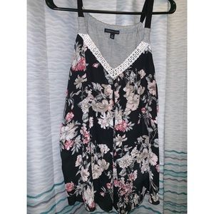 Flowy floral tank top